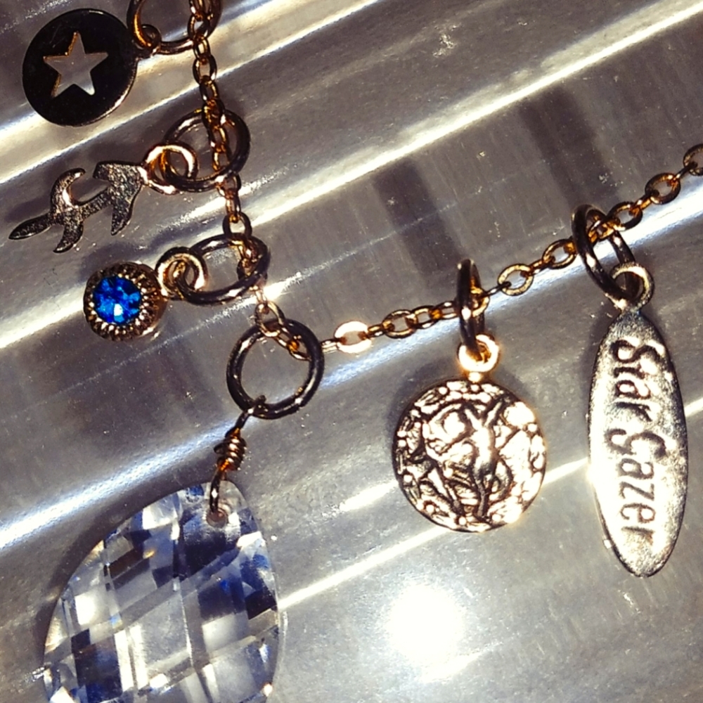 Kirk's Folly Stargazer Charm Birthstone Necklace